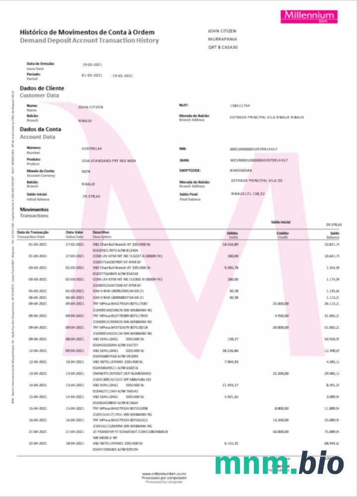 Polska HSBC szablon w formacie excel pdf